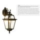 Aplice - Aplica de perete exterior stil traditional IP44 New Orleans