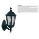 Aplice - Aplica de exterior stil traditional IP44 Alex