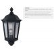 Aplice - Aplica de exterior stil traditional IP44 Alex