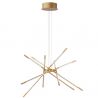 Lustra LED design modern cu brate reglabile si telecomanda RACCIO auriu