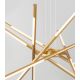 Candelabre, Lustre - Lustra LED design modern cu brate reglabile si telecomanda RACCIO auriu