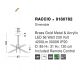Candelabre, Lustre - Lustra LED design modern cu brate reglabile si telecomanda RACCIO auriu