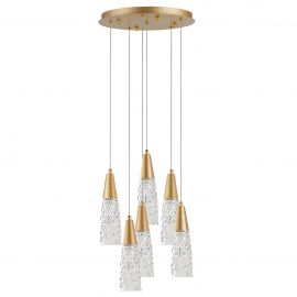 Lustra cu 5 pendule design modern KOVAC