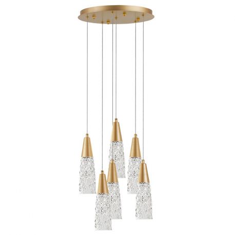 Pendule, Lustre suspendate - Lustra cu 5 pendule design modern KOVAC