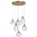 Lustra cu 6 pendule design modern Mond