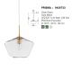 Pendule, Lustre suspendate - Lustra, Pendul design modern PRISMA, 30cm