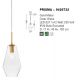 Pendule, Lustre suspendate - Lustra, Pendul design modern PRISMA, 17cm
