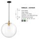 Pendule, Lustre suspendate - Lustra, Pendul design modern MIRALE, 25cm
