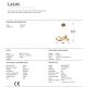 Pendule, Lustre suspendate - Lustra LED design ultra-modern Lazas 50cm