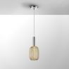Pendul LED design modern Micron crom/auriu