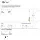 Pendule, Lustre suspendate - Pendul LED design modern Micron crom/auriu