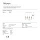 Pendule, Lustre suspendate - Lustra cu 4 pendule LED design modern Micron crom/auriu