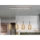Pendule, Lustre suspendate - Lustra cu 4 pendule LED design modern Micron crom/auriu