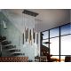 Pendule, Lustre suspendate - Lustra dimabila cu 11 pendule LED design modern Varas negru/auriu