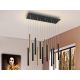 Candelabre, Lustre - Lustra LED dimabila cu telecomanda design modern Varas negru/auriu