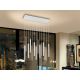 Candelabre, Lustre - Lustra LED dimabila cu telecomanda design modern Varas alb/auriu