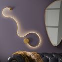 Aplica de perete LED design modern decorativ Grafos auriu