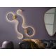 Aplice, corpuri de iluminat pentru pereti - Aplica de perete LED design modern decorativ Grafos auriu