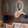 Aplica de perete LED design modern decorativ Grafos negru
