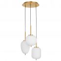 Lustra cu 3 pendule, design modern Lato