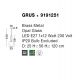 Pendule, Lustre suspendate - Lustra, Pendul modern Grus Brass 25cm