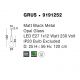 Pendule, Lustre suspendate - Lustra, Pendul modern Grus Matt Black 25cm