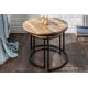 Masute Living - Set de 2 masute design industrial, Elements