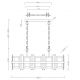 Candelabre, Lustre - Candelabru elegant design modern Cerezo, 85x26cm