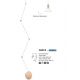 Pendule, Lustre suspendate - Pendul LED ajustabil design ultra-modern MARCE