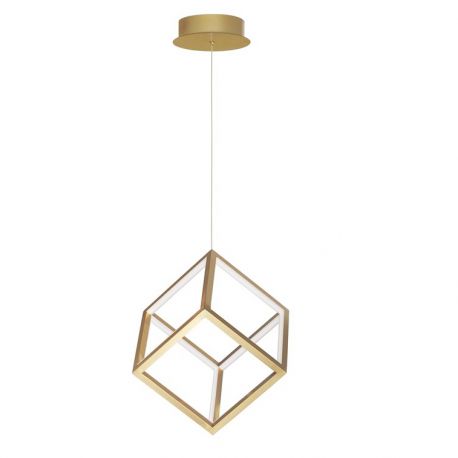 Pendule, Lustre suspendate - Lustra / Pendul LED design modern geometric GABBIA auriu