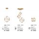 Pendule, Lustre suspendate - Lustra / Pendul LED design modern geometric GABBIA auriu