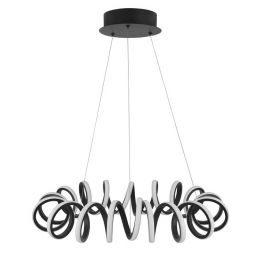 Candelabre, Lustre - Lustra LED design modern spirala ZINIA negru