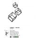 Candelabre, Lustre - Lustra cu 3 pendule LED design modern geometric GABBIA negru