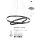 Candelabre, Lustre - Lustra LED ajustabila design modern circular TORRENTE 93W