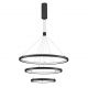 Candelabre, Lustre - Lustra LED design modern circular EMPATIA III negru