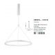 Candelabre, Lustre - Lustra LED design modern circular EMPATIA I alb