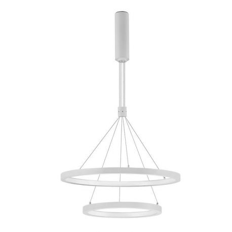 Candelabre, Lustre - Lustra LED design modern circular EMPATIA II alb