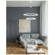 Candelabre, Lustre - Lustra LED design modern circular EMPATIA II alb