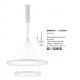 Candelabre, Lustre - Lustra LED design modern circular EMPATIA II alb