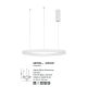 Candelabre, Lustre - Lustra LED design modern circular ESTEVA alb