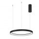 Candelabre, Lustre - Lustra LED design modern circular PERTINO negru 38W