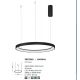 Candelabre, Lustre - Lustra LED design modern circular PERTINO negru 48W
