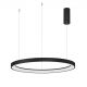 Candelabre, Lustre - Lustra LED design modern circular PERTINO negru 60W
