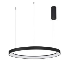Candelabre, Lustre - Lustra LED design modern circular PERTINO negru 60W