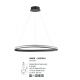 Candelabre, Lustre - Lustra LED design modern circular ARIES negru