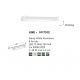 Aplice, corpuri de iluminat pentru pereti - Aplica LED decorativa design liniar LINE 12W