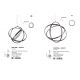 Candelabre, Lustre - Lustra LED design modern geometric PERTONE 53W