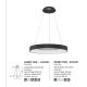 Candelabre, Lustre - Lustra LED design modern circular RANDO THIN negru 3000K