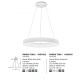 Candelabre, Lustre - Lustra LED design modern circular RANDO THIN alba 3000K