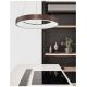 Candelabre, Lustre - Lustra LED design modern circular RANDO THIN cafenie 3000K